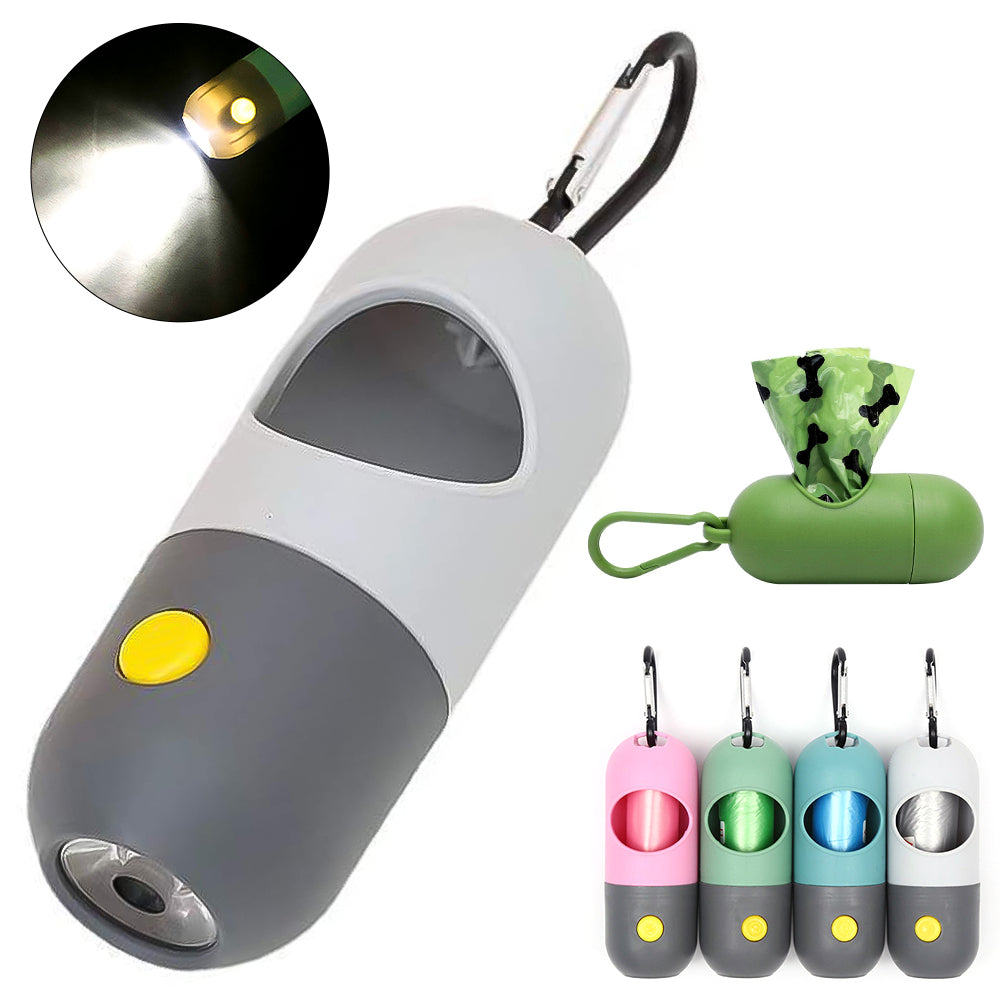 LED Işıklı Evcil Hayvan Atık Torbası Dispenseri